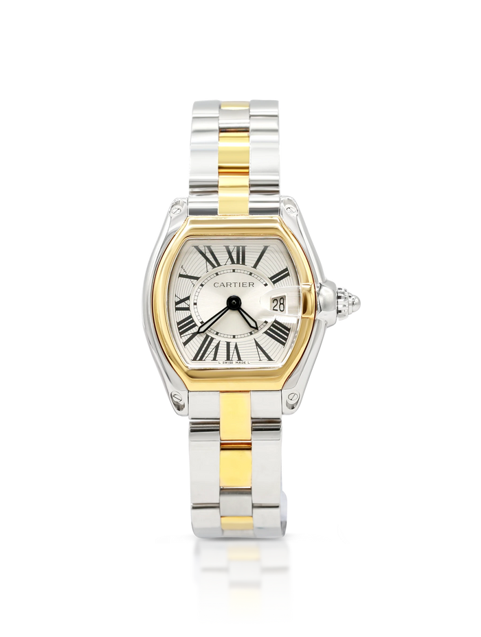 Cartier Roadster Steel Yellow Ladies W62026Y4