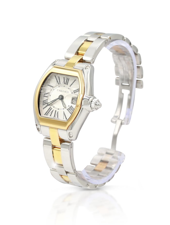 Cartier Roadster Steel Yellow Ladies W62026Y4