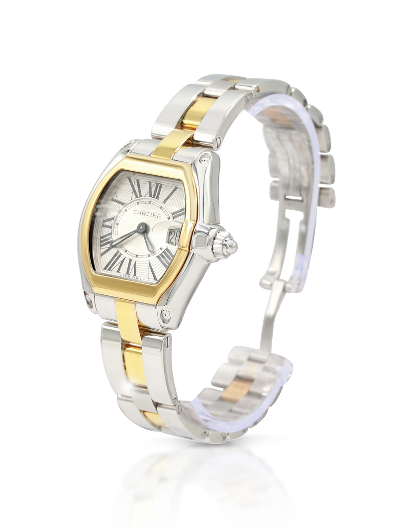 Cartier Roadster Steel Yellow Ladies W62026Y4