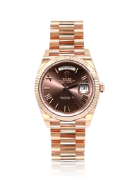 Rolex Day Date 40 President Rose Gold Chocolate Dial - 228235