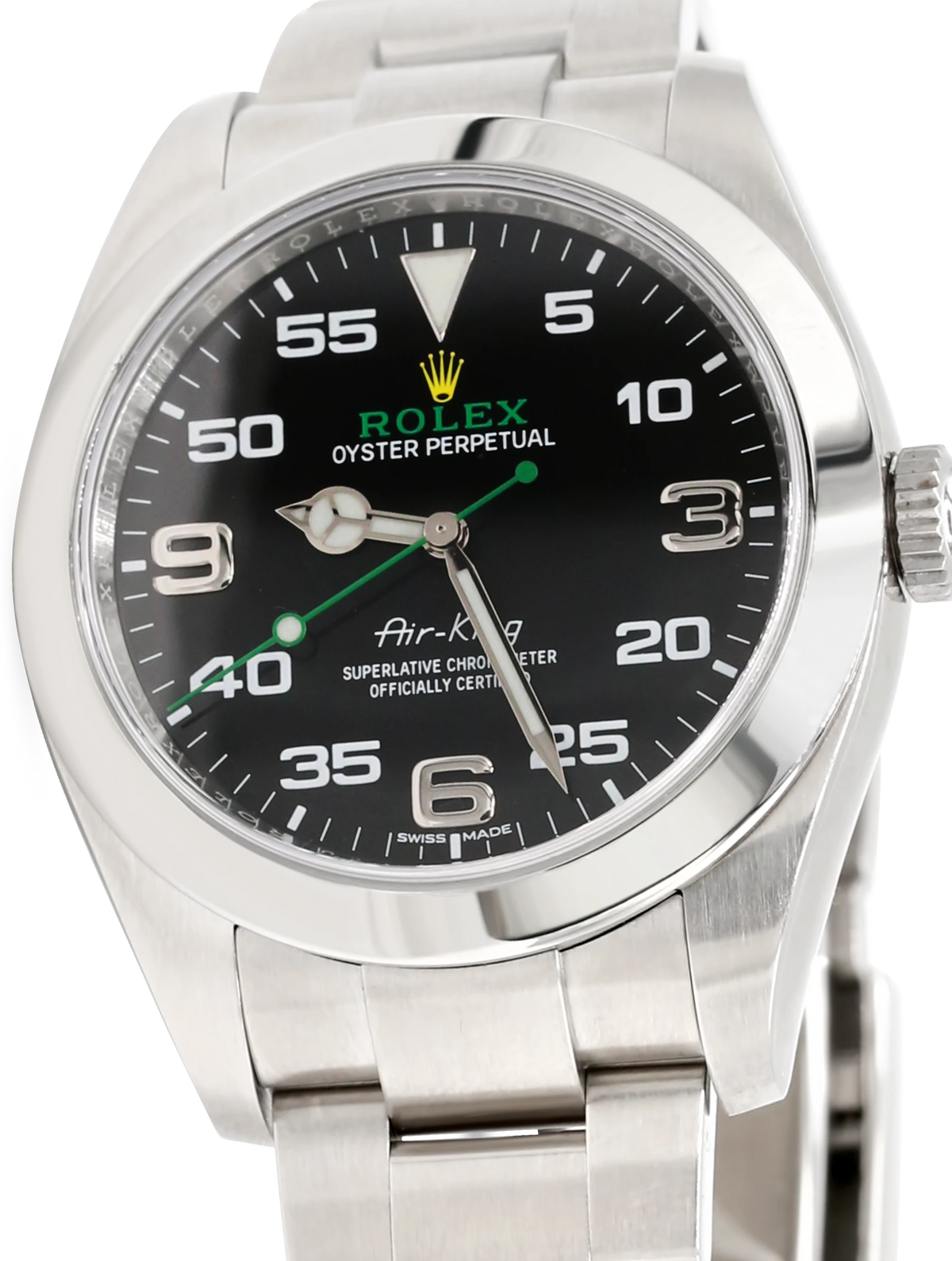 Rolex Oyster Perpetual Air King Green Hand Steel - 116900