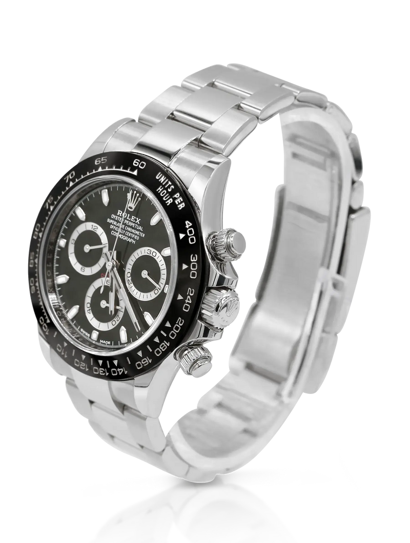 Rolex Daytona Steel Ceramic Bezel Black Dial - 116500LN