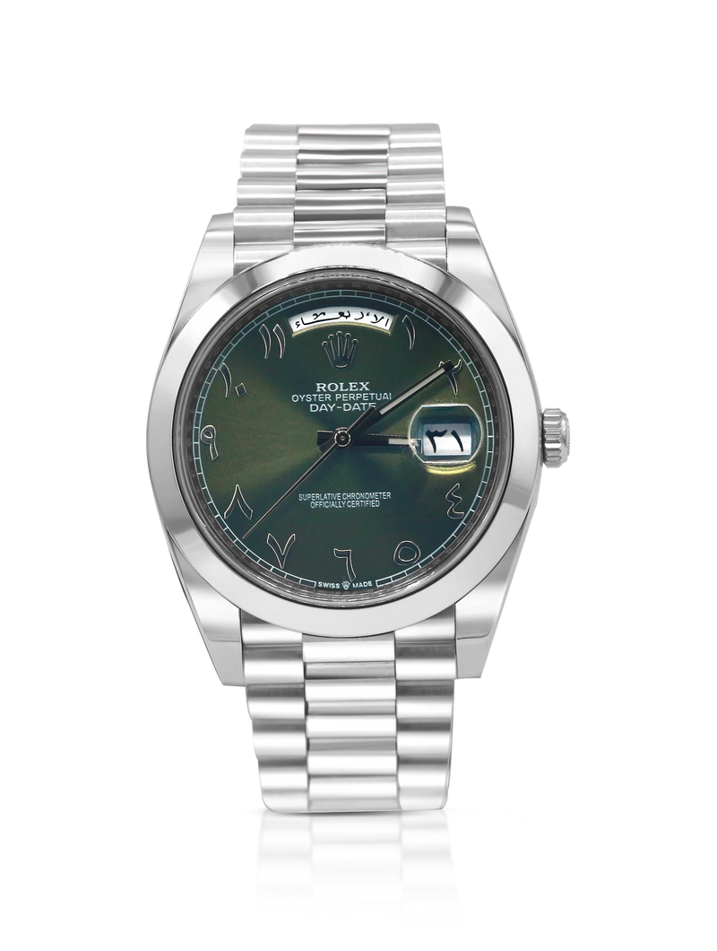 Rolex Day Date 40mm Platinum Arabic Dial - 228206