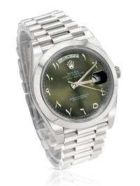 Rolex Day Date 40mm Platinum Arabic Dial - 228206