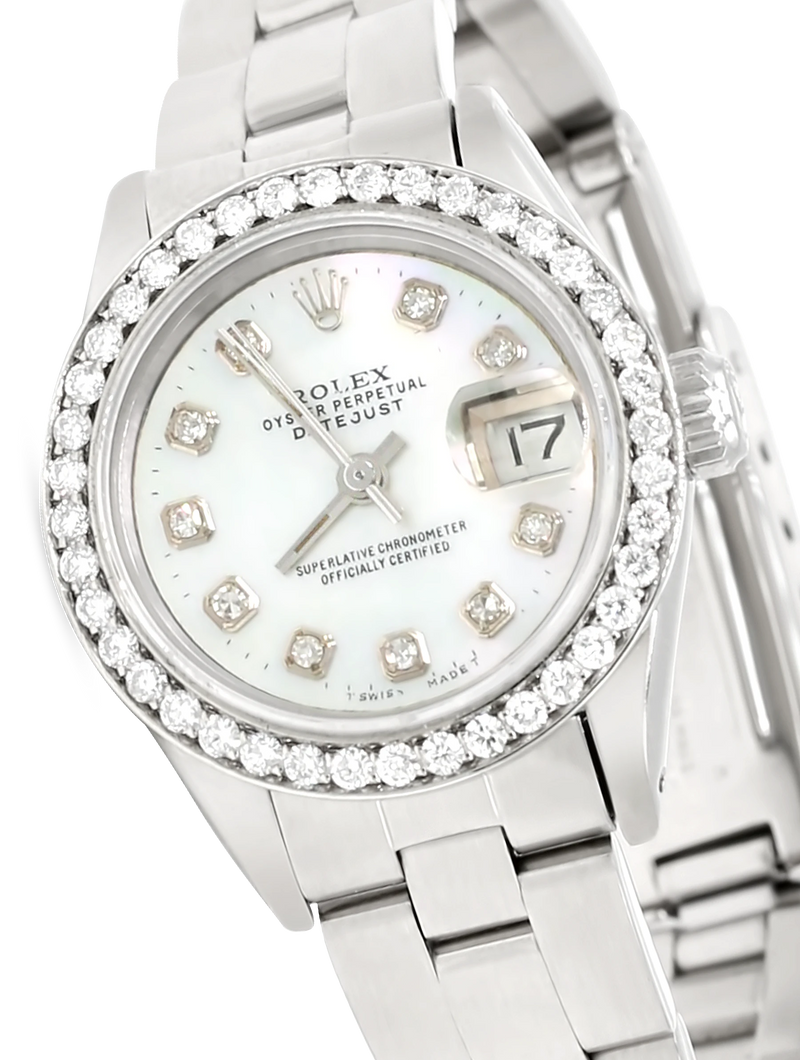 Rolex Datejust 26mm Steel Turquoise Diamond Dial - 16200