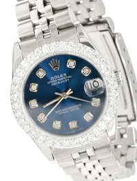 Rolex Datejust 31mm Steel Blue Diamond Dial - 16200