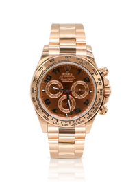 Rolex Daytona Chocolate Dial Arabic Numerals Rose Gold - 116505