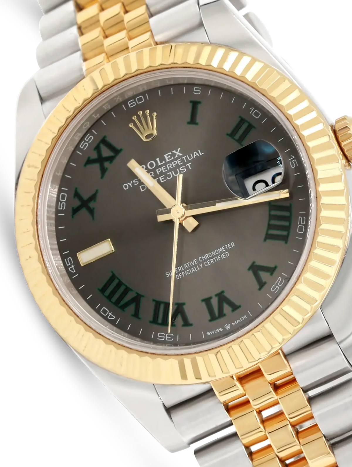 Rolex Datejust 41 Steel Yellow Gold Wimbeldon - 126333