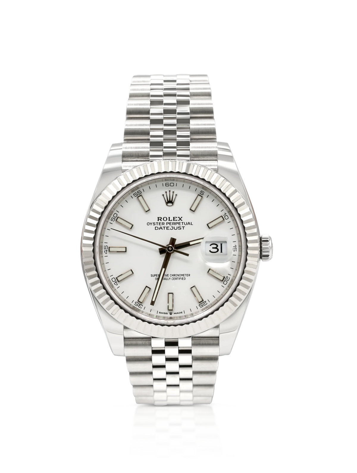 Rolex Datejust 41 Steel White Dial - 126334