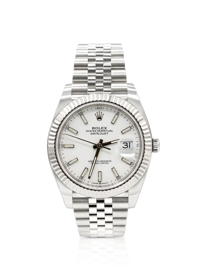 Rolex Datejust 41 Steel White Dial - 126334