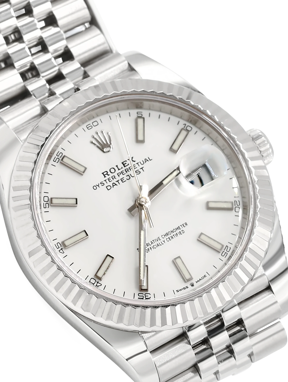 Rolex Datejust 41 Steel White Dial - 126334