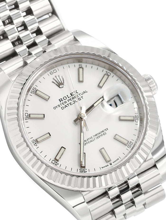 Rolex Datejust 41 Steel White Dial - 126334