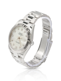 Rolex Datejust 41mm Steel Mother of Pearl Diamond Dial - 126334