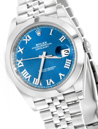 Rolex Datejust 41 mm Blue Roman Dial Steel - 126300