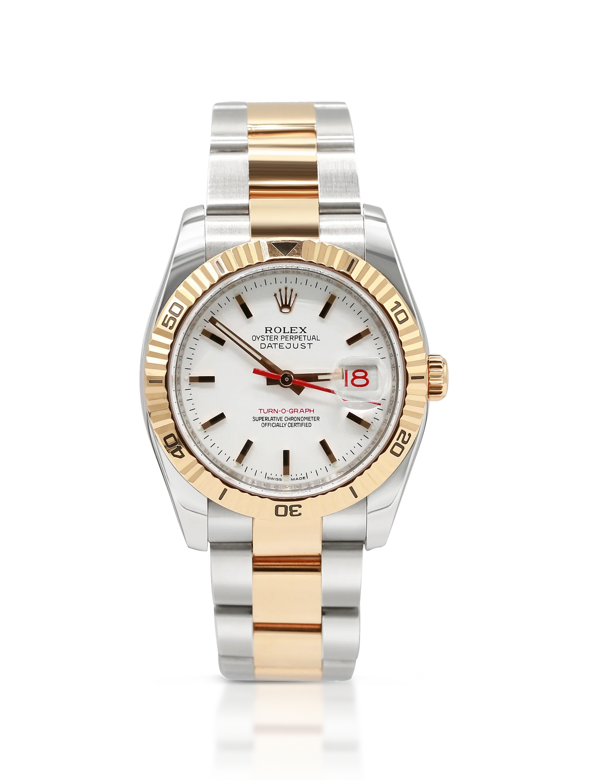 Rolex Turnograph Datejust Steel Rose Gold Oyster Band - 116261