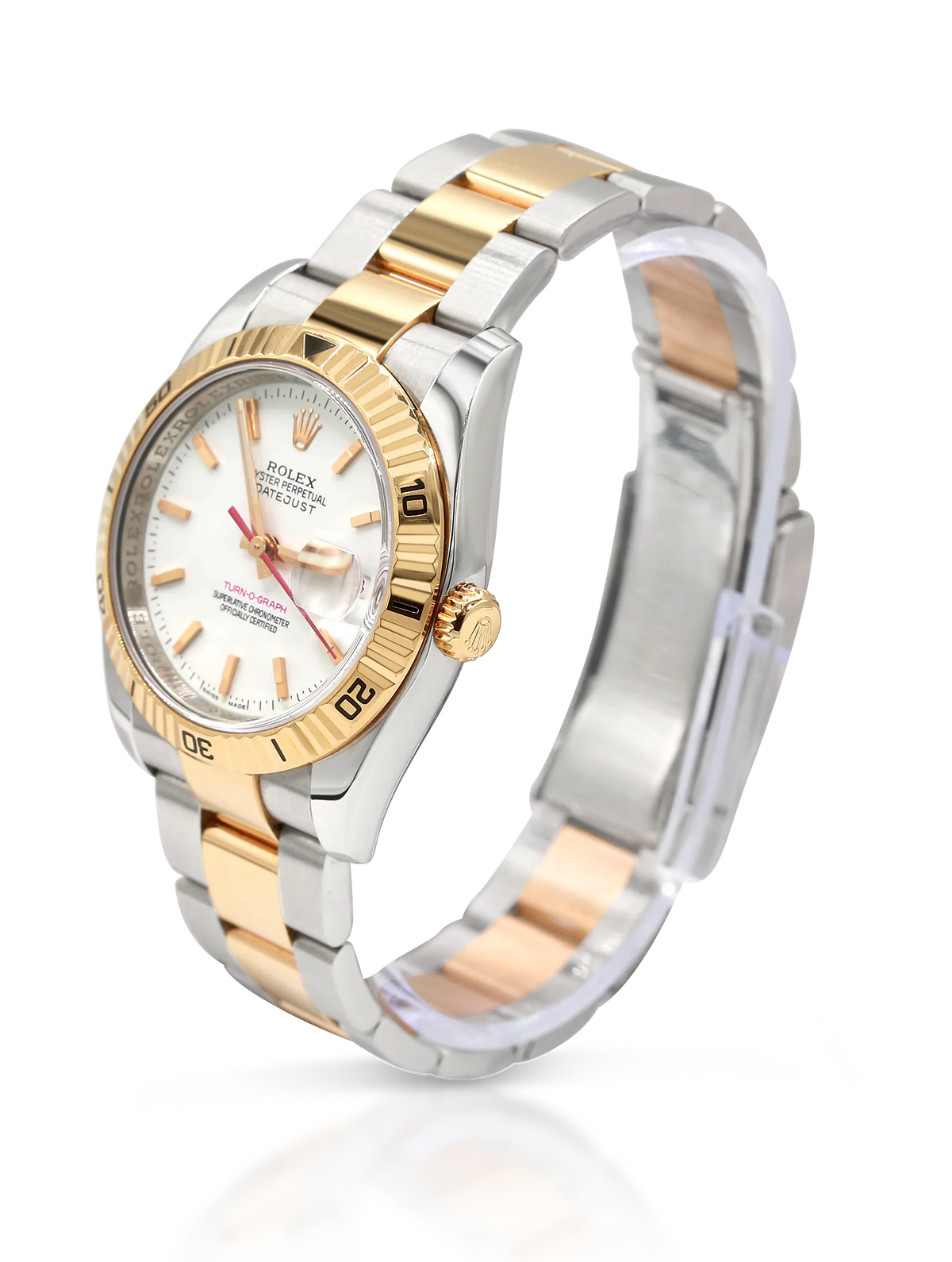 Rolex Turnograph Datejust Steel Rose Gold Oyster Band - 116261