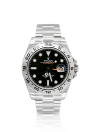 Rolex Explorer II 42mm Black Dial Orange Hand Steel - 216570