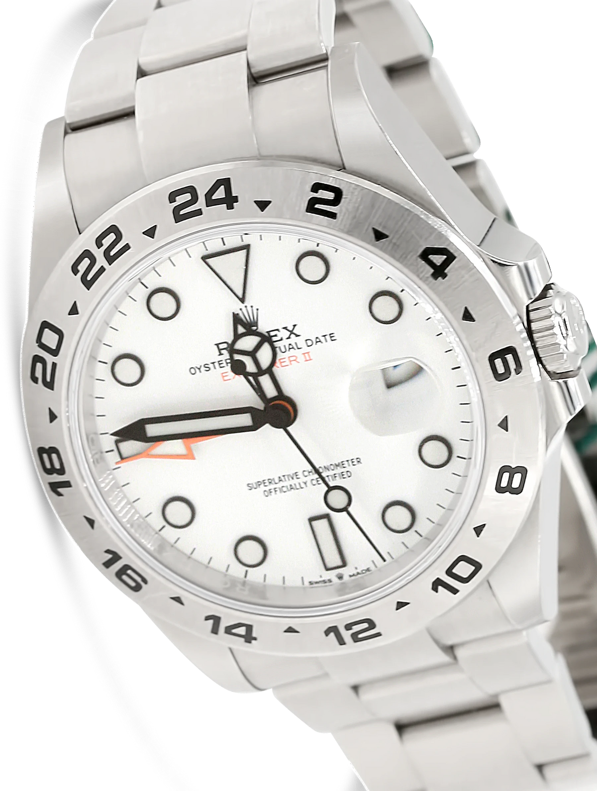 Rolex Explorer II 42mm White Dial Orange Hand Steel - 226570