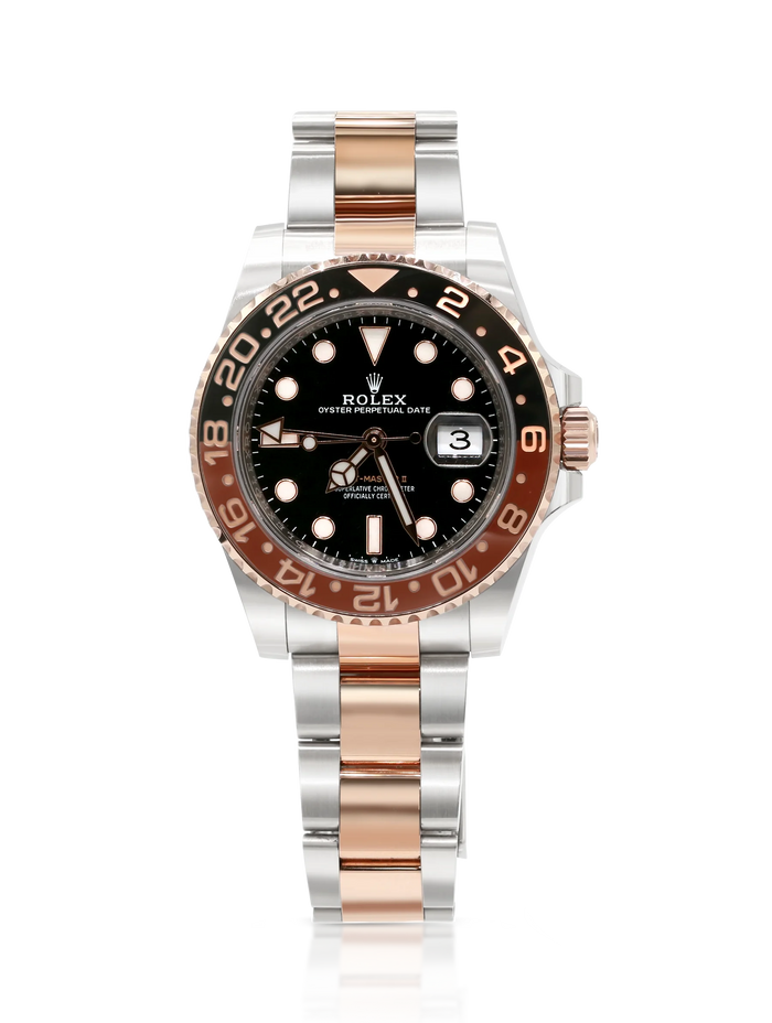 Rolex GMT-MASTER II Root Beer Steel Rose Gold - 126711