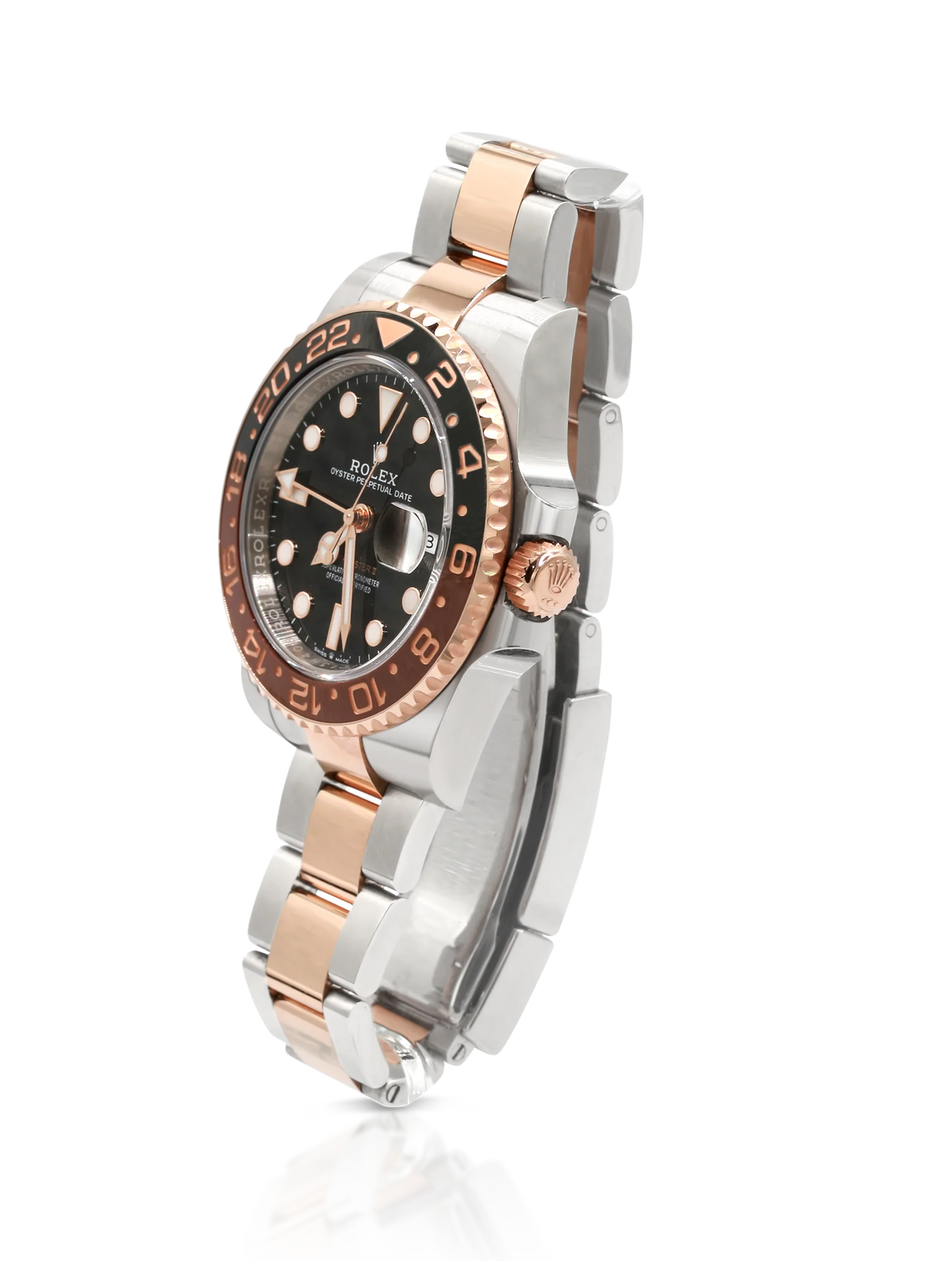 Rolex GMT-MASTER II Root Beer Steel Rose Gold - 126711