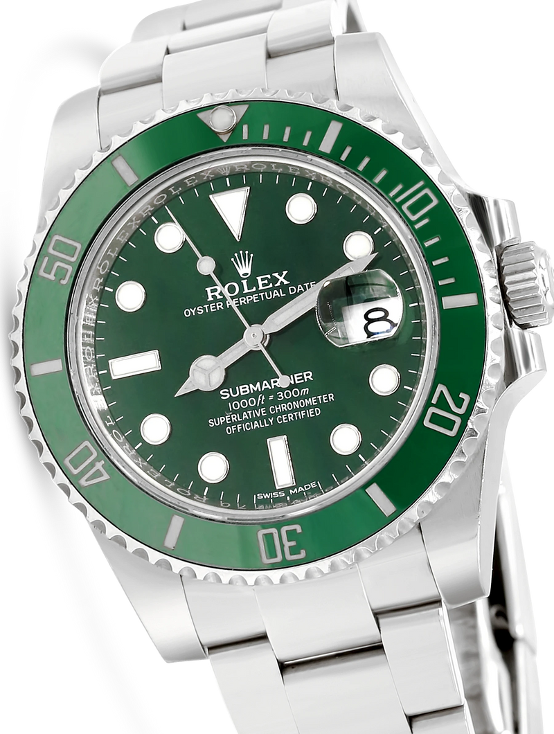 Rolex Submariner Steel Green Bezel “Hulk” - 116610LV