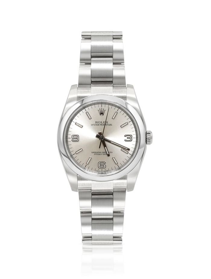 Rolex Oyster Perpetual 36mm Silver Dial Steel - 116000