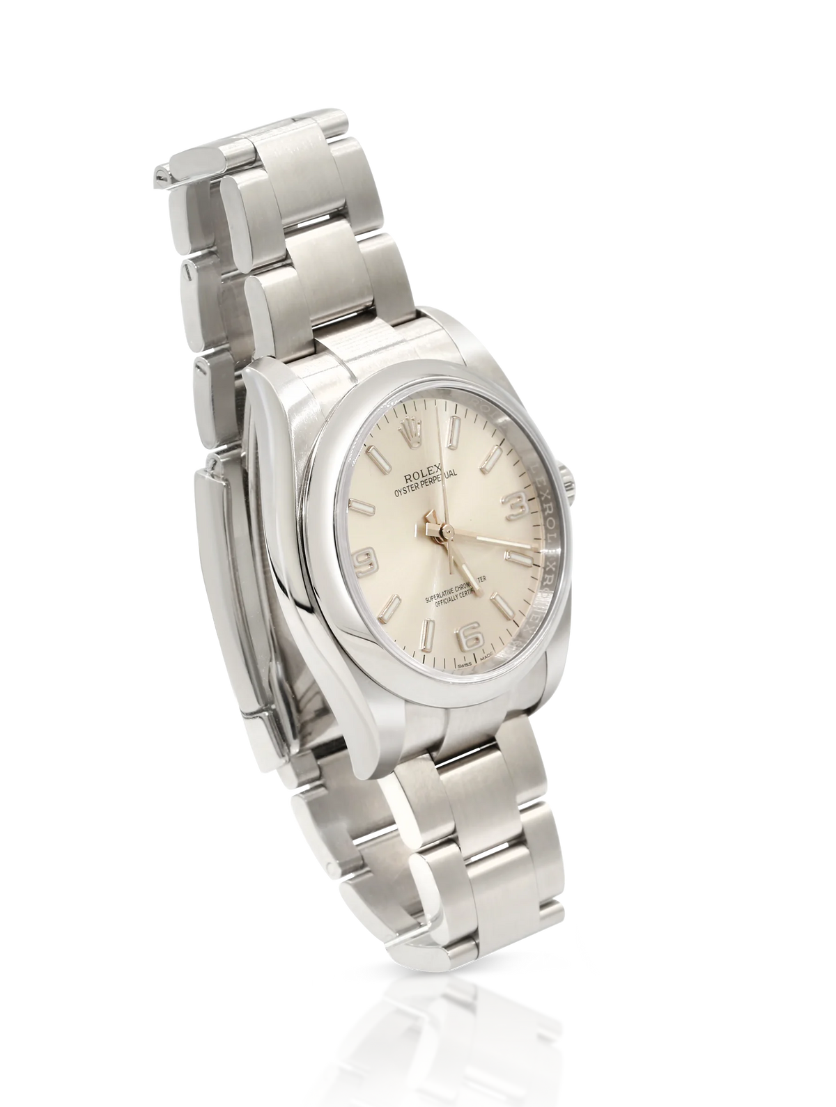 Rolex Oyster Perpetual 36mm Silver Dial Steel - 116000