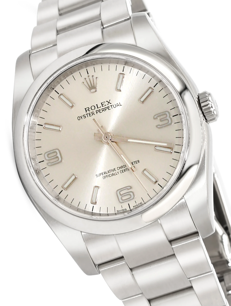 Rolex Oyster Perpetual 36mm Silver Dial Steel - 116000