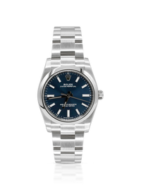 Rolex Oyster Perpetual 34mm Blue Dial Steel - 124200