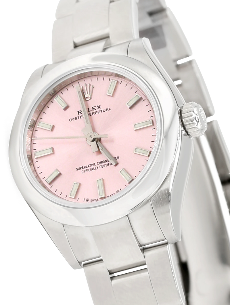 Rolex Oyster Perpetual Pink 28mm Steel - 276200