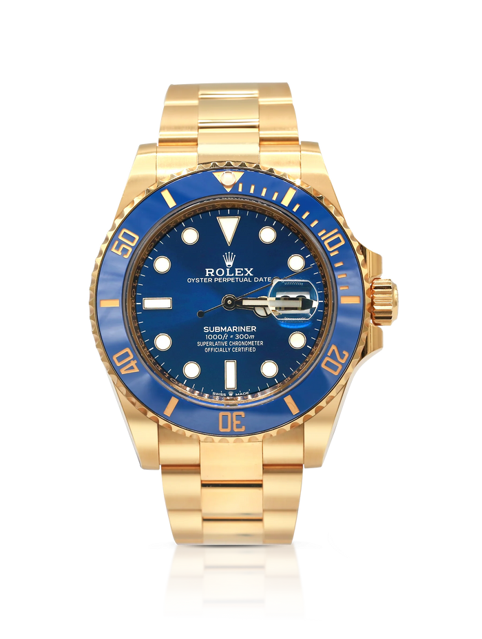 Rolex Submariner Yellow Gold Blue Dial - 126618LB