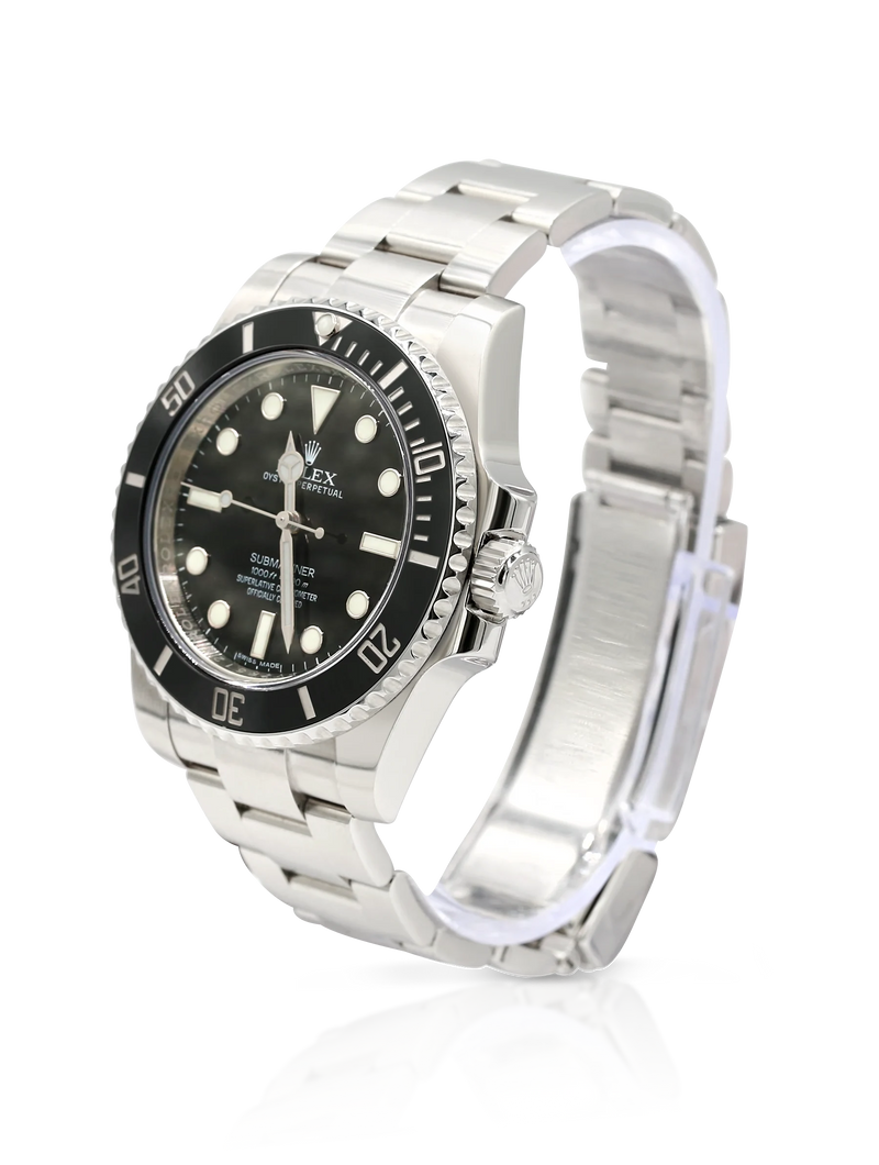 Rolex Submariner Black Dial Ceramic Bezel Steel - 114060