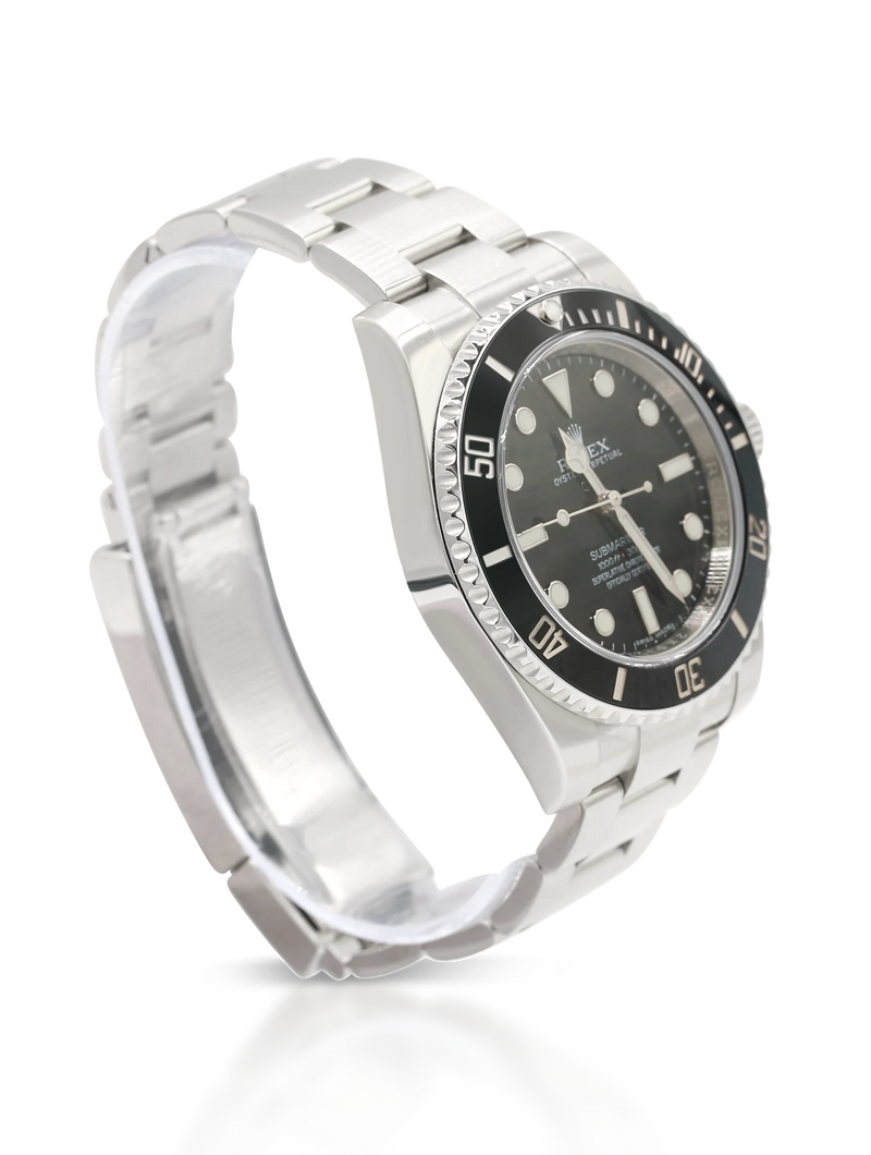 Rolex Submariner Black Dial Ceramic Bezel Steel - 114060