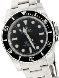 Rolex Submariner Black Dial Ceramic Bezel Steel - 114060