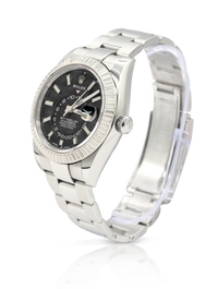 Rolex Sky-Dweller 42mm Steel White Gold Black Dial - 326934