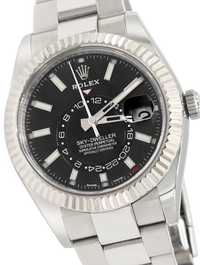 Rolex Sky-Dweller 42mm Steel White Gold Black Dial - 326934