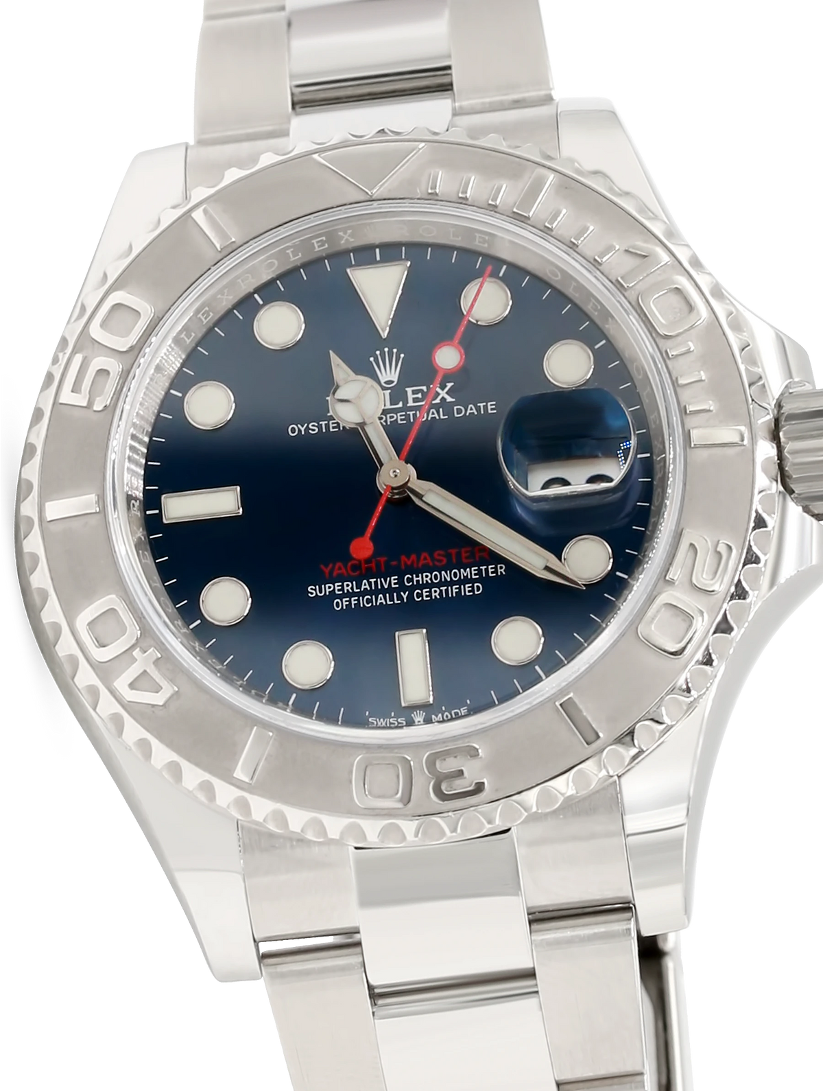 Rolex Yacht-Master 40mm Steel Platinum Blue Dial - 126622